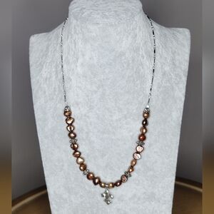 Beautiful Chocolate Pearl Necklace